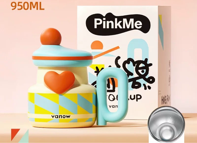 Blue heart Tumbler
