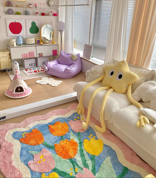 Tulip Bloom Garden Rug