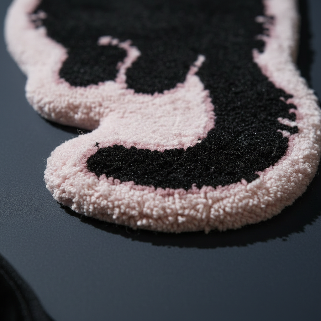 粉色轮廓工艺细节