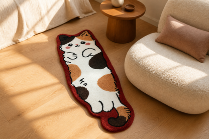 Calico Cat Rug – Poppy