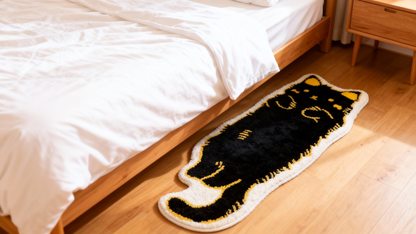 Black Cat Rug – Shadow