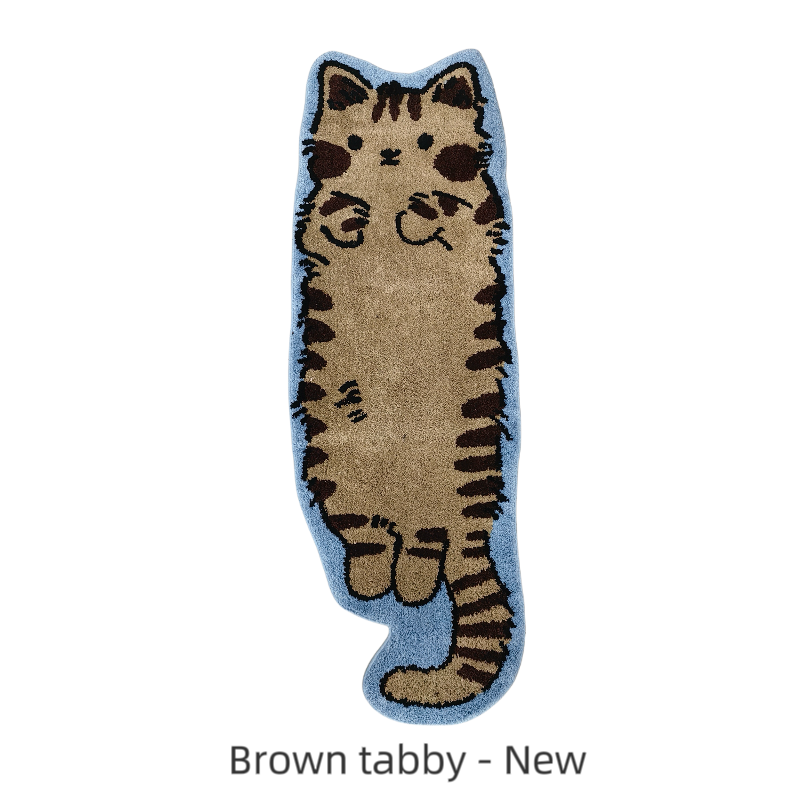Brown Tabby Cat Rug – Chestnut