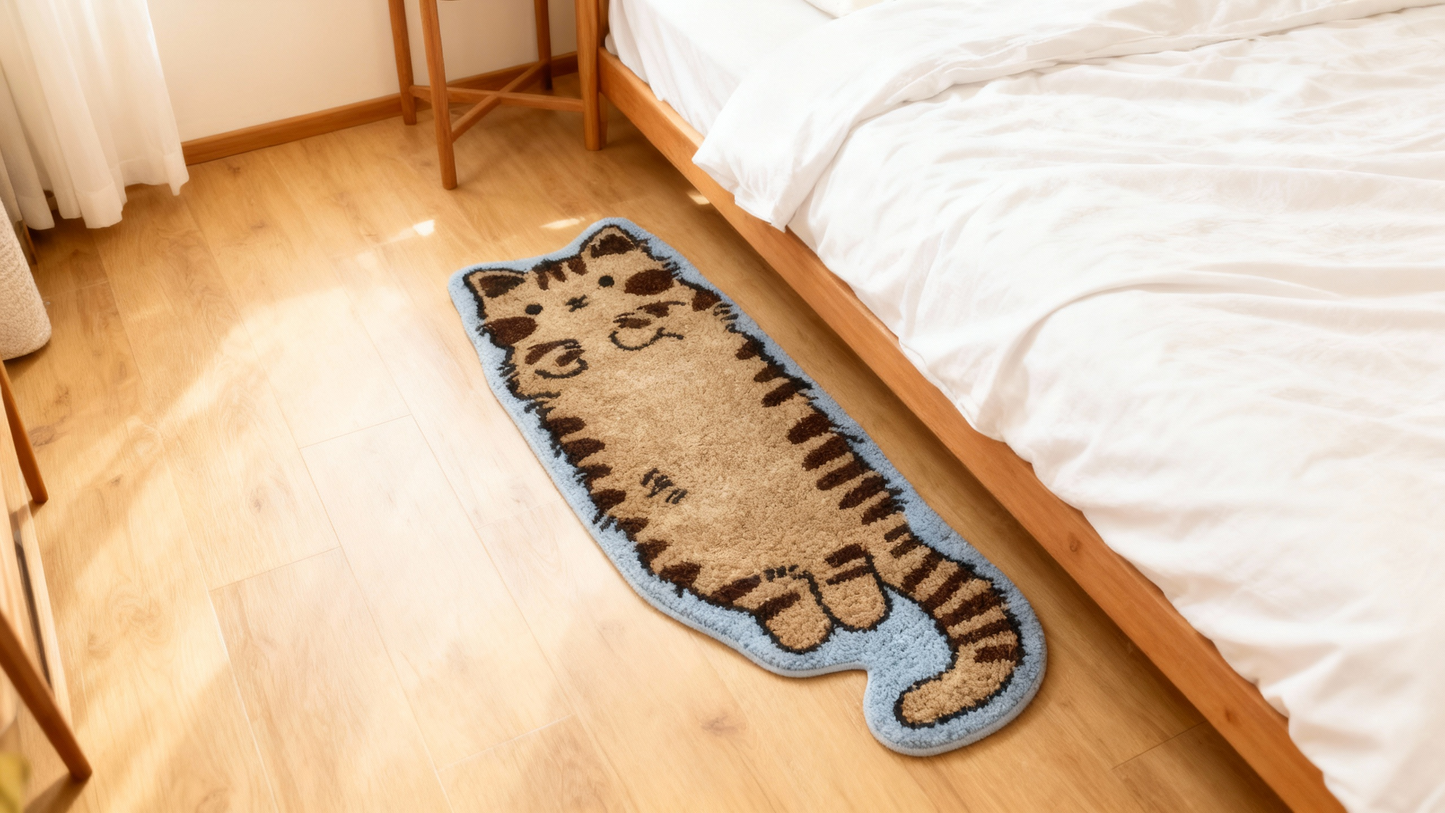 Brown Tabby Cat Rug – Chestnut