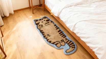 Brown Tabby Cat Rug – Chestnut