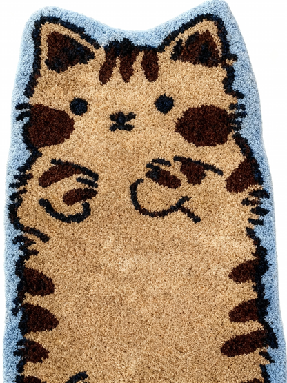 Brown Tabby Cat Rug – Chestnut