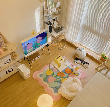 Tulip Bloom Garden Rug