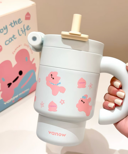 Cute Kitty Bunny Tumbler