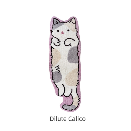 Dilute Calico Cat Rug – Pastel