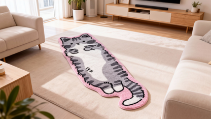 Gray Tabby Cat Rug – Nimbus