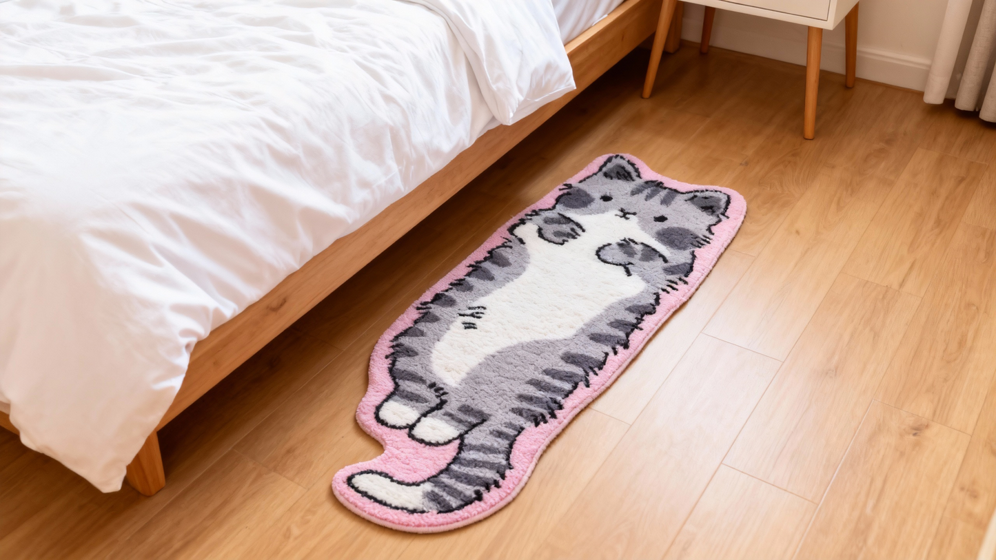 Gray Tabby Cat Rug – Nimbus