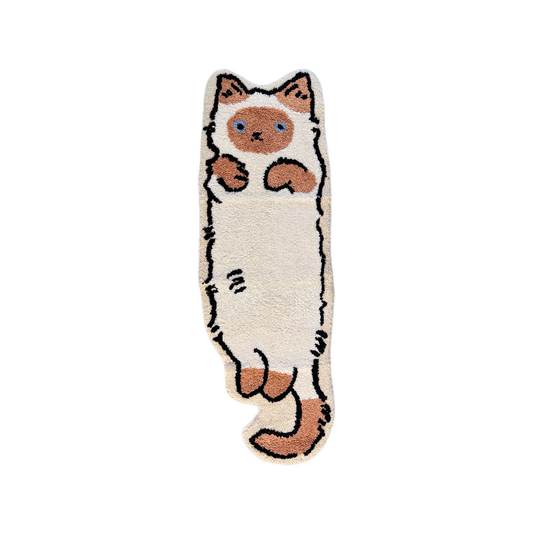 Flame Point Cat Rug – Ember, full view
