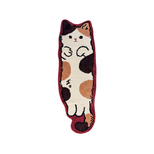 Calico Cat Rug – Poppy, full view