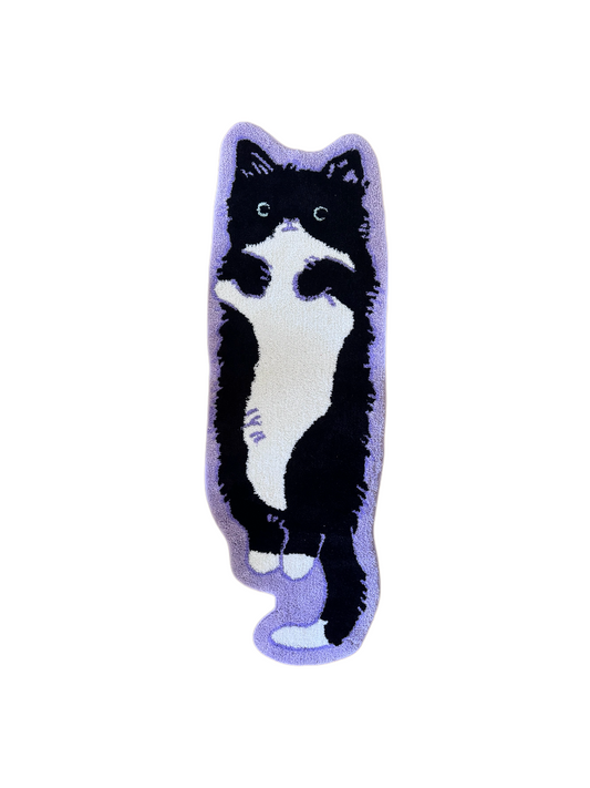 Tuxedo Cat Rug – Maestro, full view