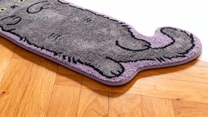 Russian Blue Cat Rug — Moonlit