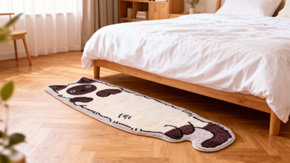 Siamese Brown Cat Rug – Mocha