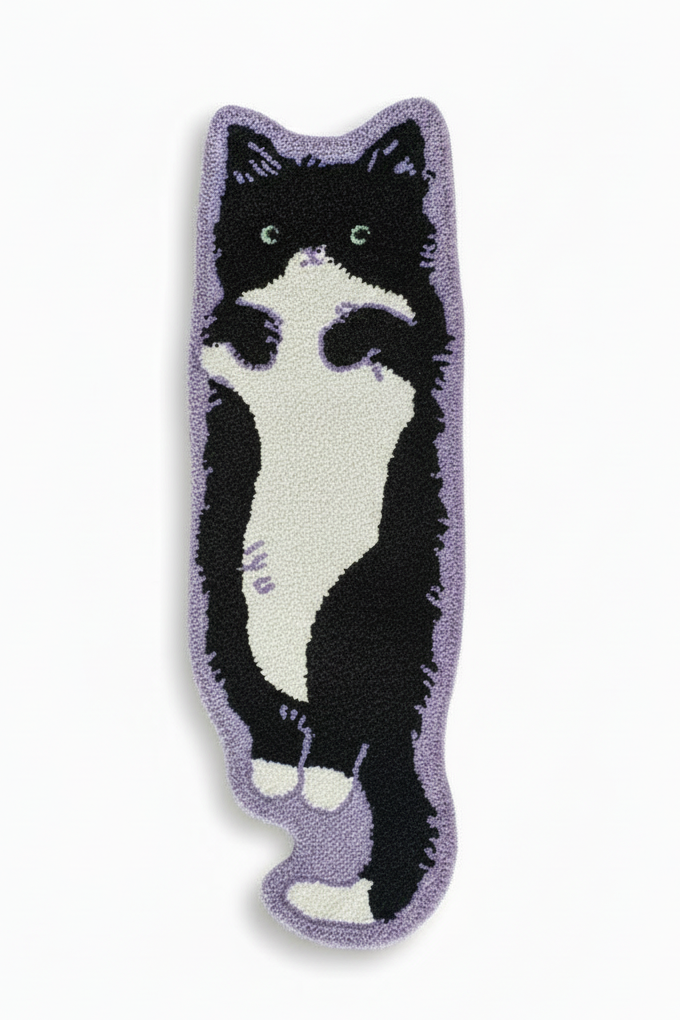 Tuxedo Cat Rug – Maestro