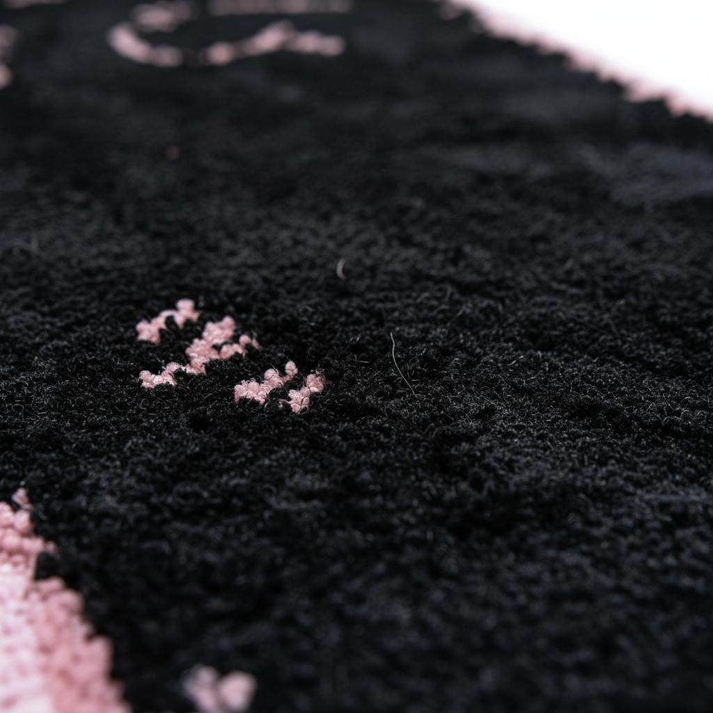 Black Cat Rug Midnight - Texture Detail