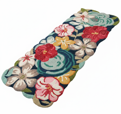 Blooming Pathway Rug - Ultra HD White Background