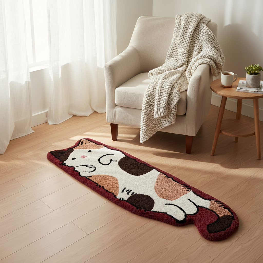 Calico Cat Rug Poppy Instagram Photo
