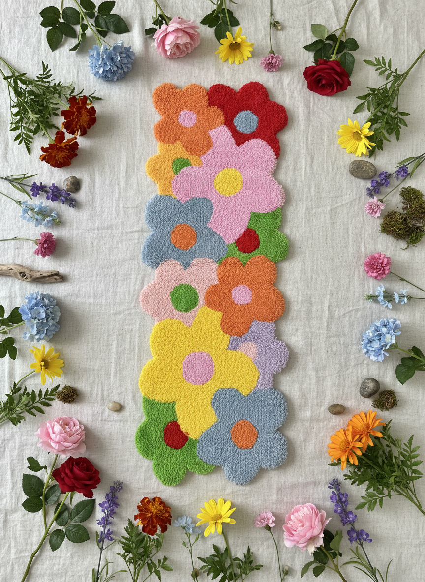 Multi-Flower Rug - Garden Hero Shot