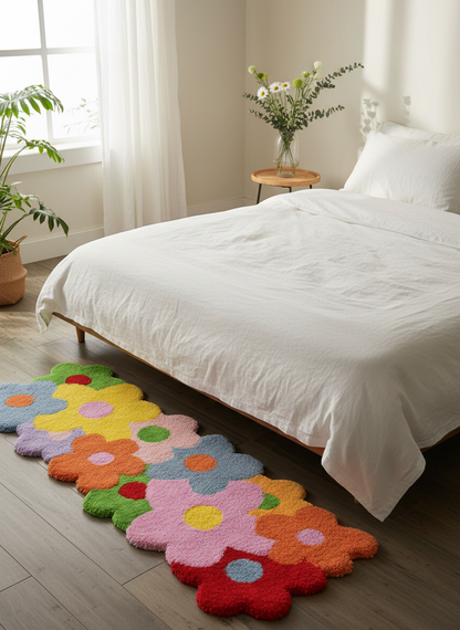 Multi-Flower Rug - Serene Bedroom (Garden Style)