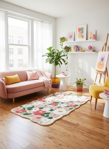 Spring Bloom Garden Rug - Sunny Studio