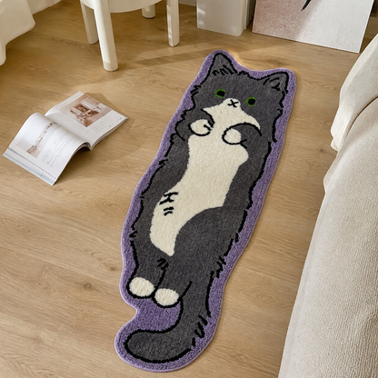 Tuxedo Cat Rug – Felix