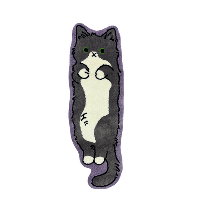 Tuxedo Cat Rug – Felix