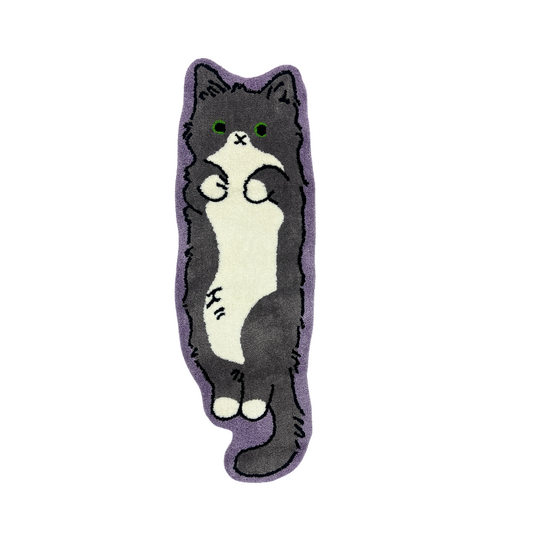 Tuxedo Cat Rug – Felix