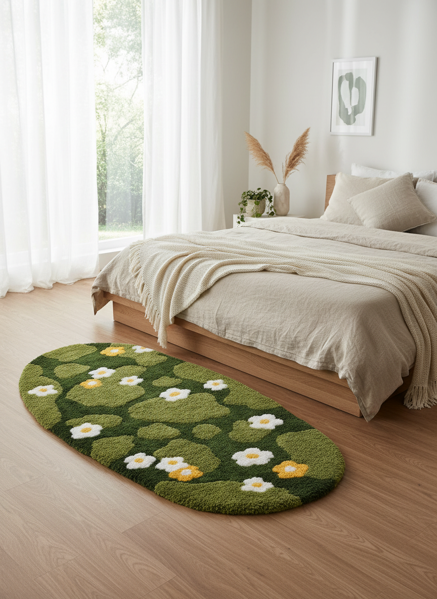 Wildflower Meadow Rug - Serene Bedroom