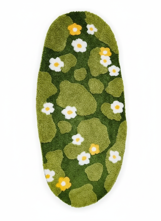 Wildflower Meadow Rug - White Background